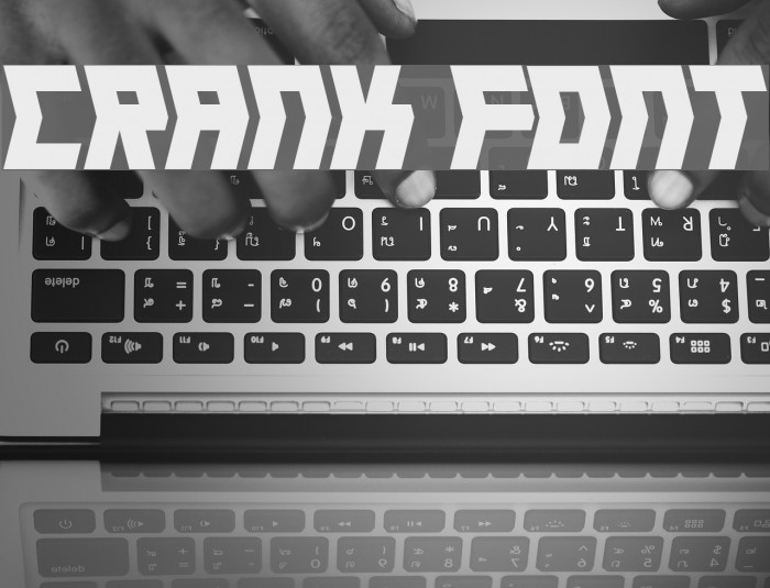 Crank Font examples