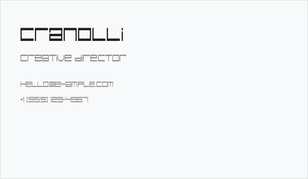 Cranolli Business Card