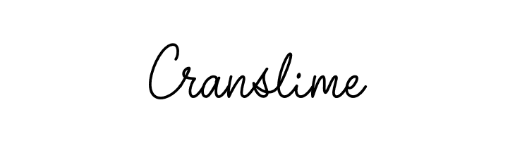 Cranslime  font caratteri gratis