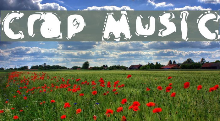 Crap Music Font examples