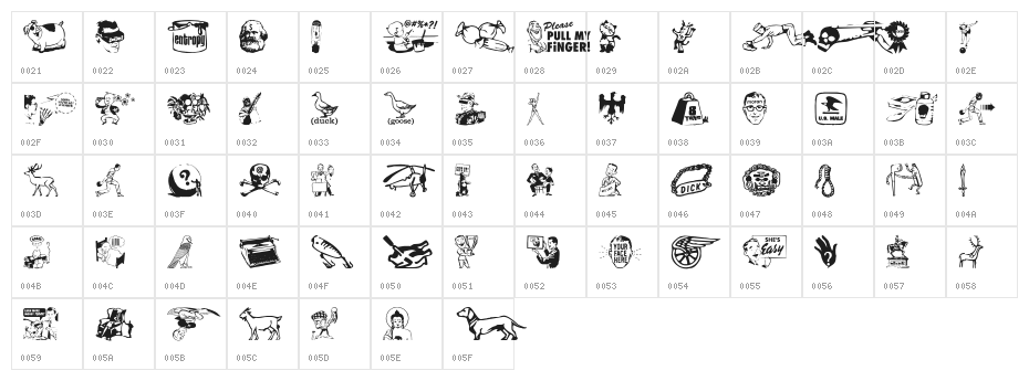 CrapMagnet  Original Character Map