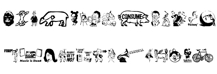 CrapMagnet Original Font LOWERCASE