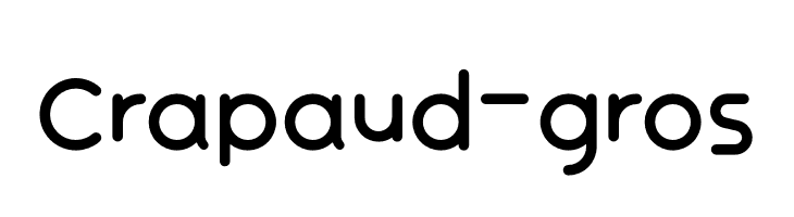 Crapaud-gros  Fuentes Gratis Descargar