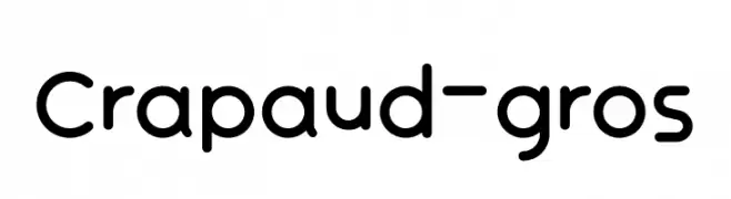 Crapaud-gros  Frei Schriftart Herunterladen