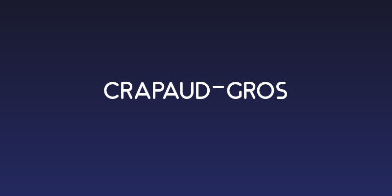 Crapaud-gros Social Header