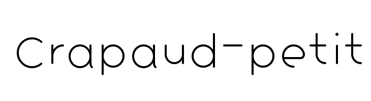 Crapaud-petit  Fuentes Gratis Descargar