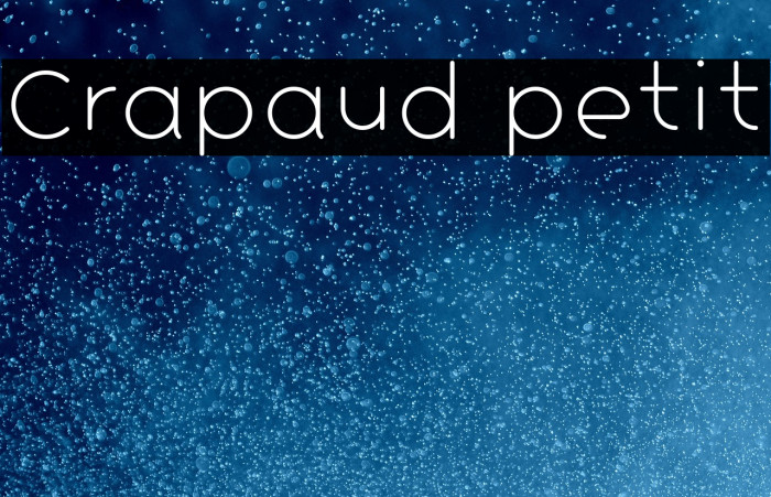 Crapaud petit Example 1