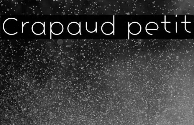 Crapaud petit フォント examples