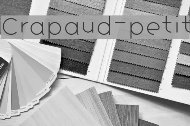 Crapaud-petit Font examples