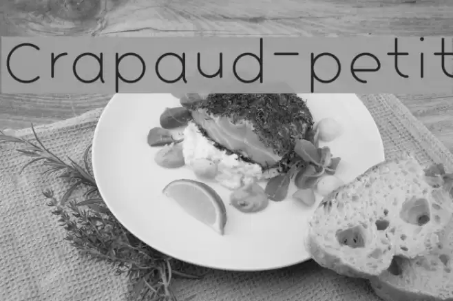 Crapaud-petit Font examples