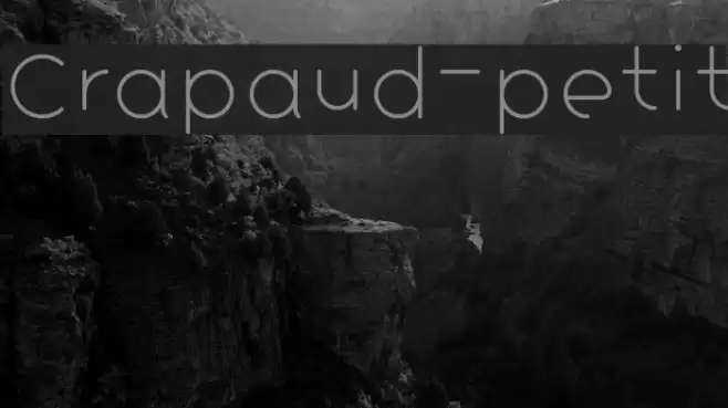 Crapaud-petit Font examples