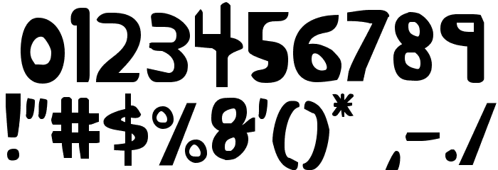 Crappity-Crap-Crap Cond Font OTHER CHARS