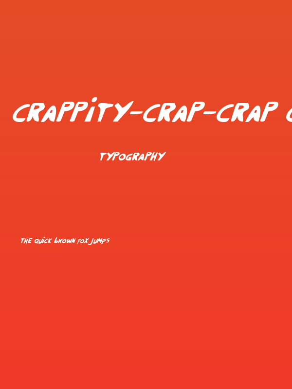 Crappity-Crap-Crap CondItal Poster