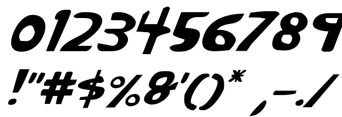 Crappity-Crap-Crap Italic Font OTHER CHARS