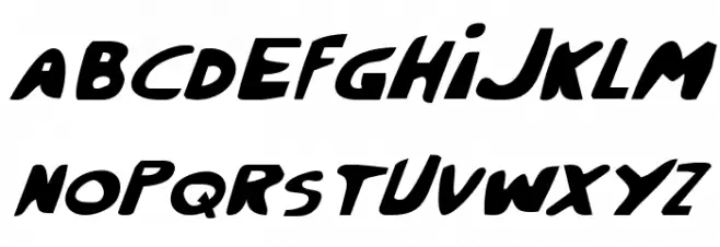 Crappity-Crap-Crap Italic Font Litere mari