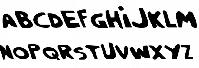 Crappity-Crap-Crap Leftalic Schriftart Groß