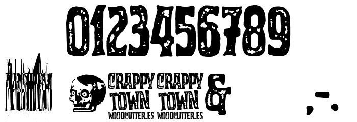 Crappy Town Font OTHER CHARS