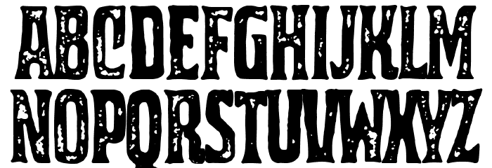 Crappy Town Font LOWERCASE