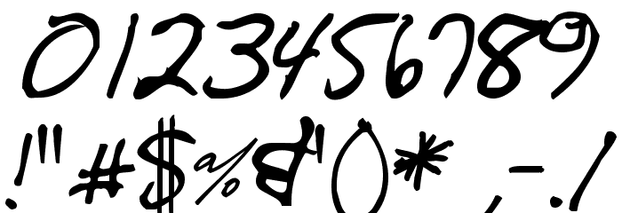 CrappyDan Font OTHER CHARS