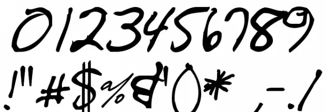 CrappyDanAllCaps Font OTHER CHARS