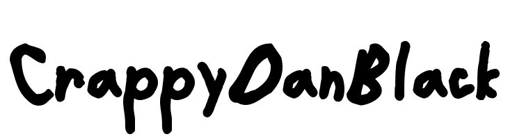 CrappyDanBlack Font