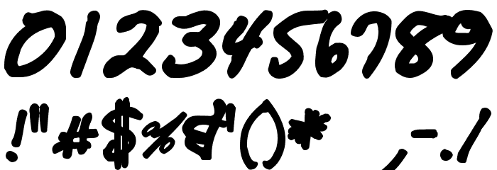 CrappyDanBlack Font OTHER CHARS