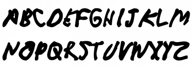 CrappyDanBlack Font UPPERCASE