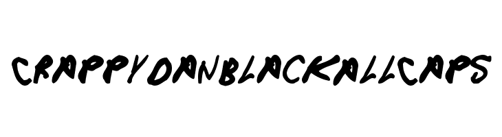 CrappyDanBlackAllCaps Font