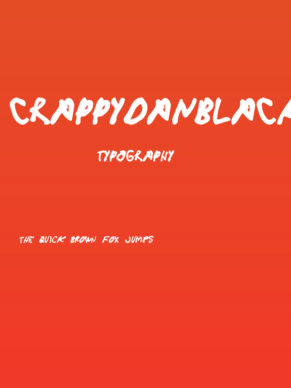 CrappyDanBlackAllCaps Poster