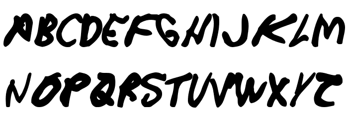 CrappyDanBlackAllCaps Font LOWERCASE