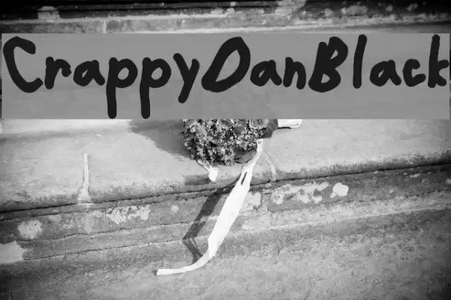 CrappyDanBlack Font examples