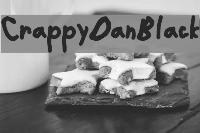 CrappyDanBlack Font examples