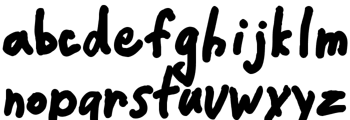 CrappyDanBlack Font LOWERCASE