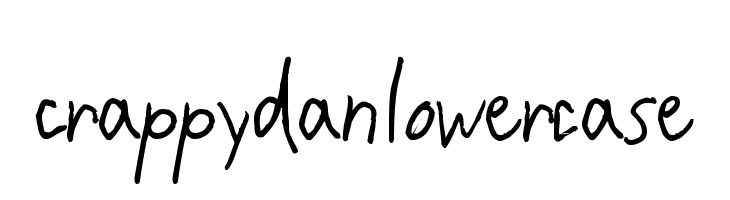 CrappyDanLowercase Font