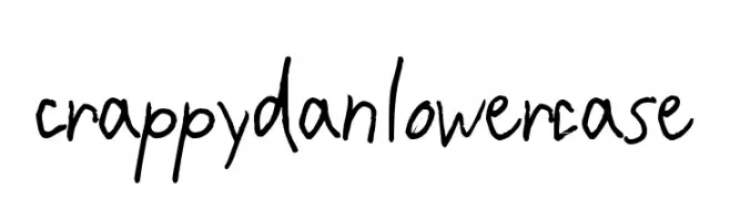 CrappyDanLowercase  Frei Schriftart Herunterladen