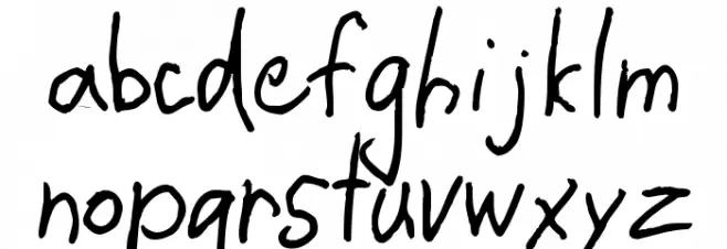CrappyDanLowercase خط أحرف كبيرة