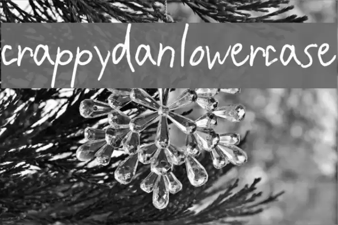 CrappyDanLowercase Font examples