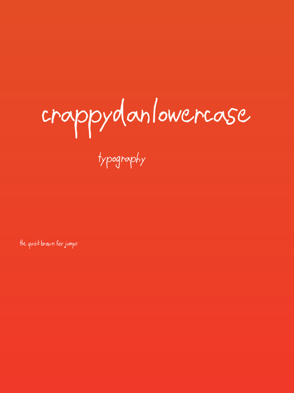 CrappyDanLowercase Poster