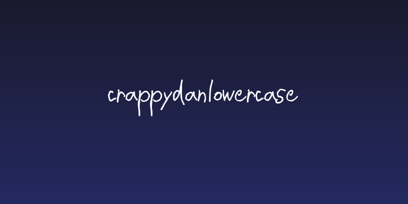 CrappyDanLowercase Social Header