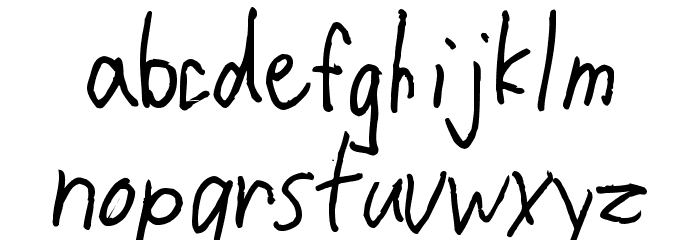 CrappyDanLowercase Font LOWERCASE