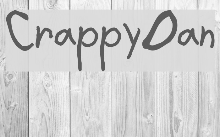 CrappyDan Font examples