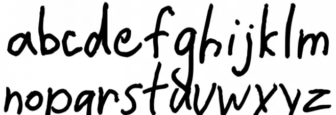 CrappyDan फ़ॉन्ट लोअरकेस