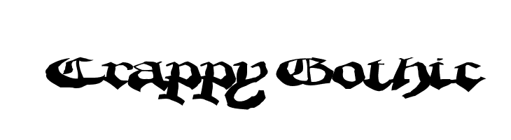 CrappyGothic  Frei Schriftart Herunterladen
