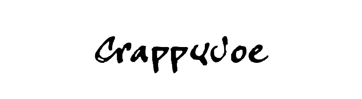CrappyJoe  font caratteri gratis