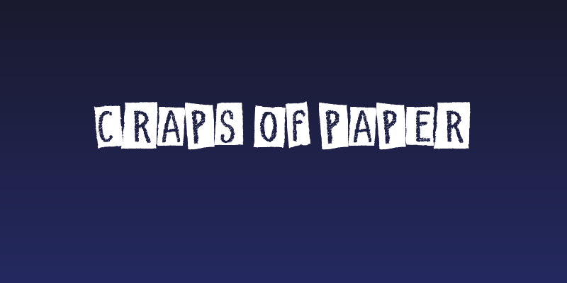 Craps of Paper Social Header