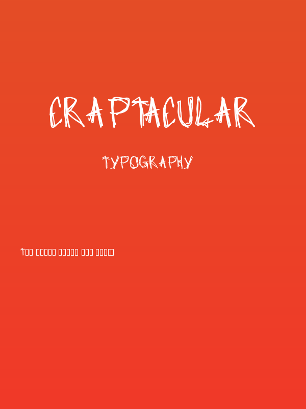 Craptacular Poster