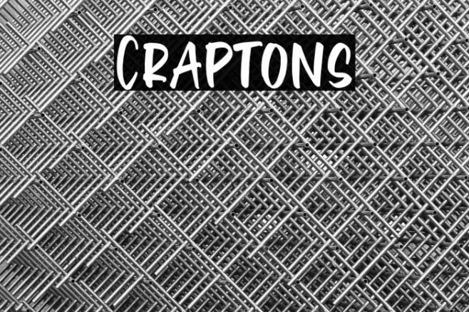 Craptons Font examples