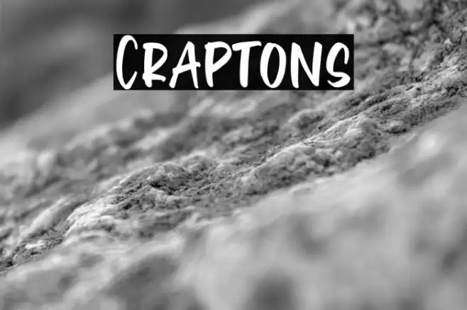 Craptons Font examples