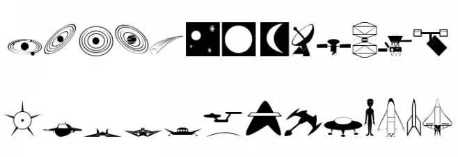 Crarspace خط أحرف كبيرة