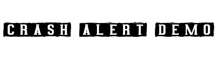Crash Alert Demo  les polices de caractères gratuit tlcharger